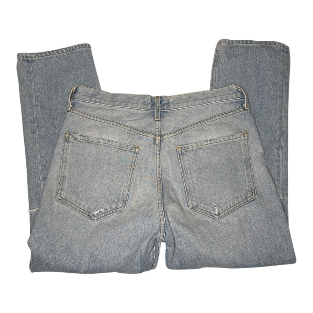 Agolde Riley High Rise Straight Crop Jeans Blue Haven Size 30 A056-1371 - Picture 3 of 5